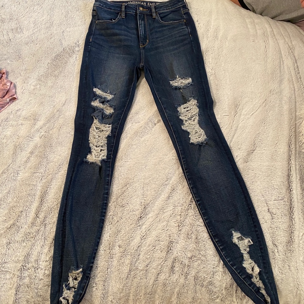 AE holey jeans. Tall!!